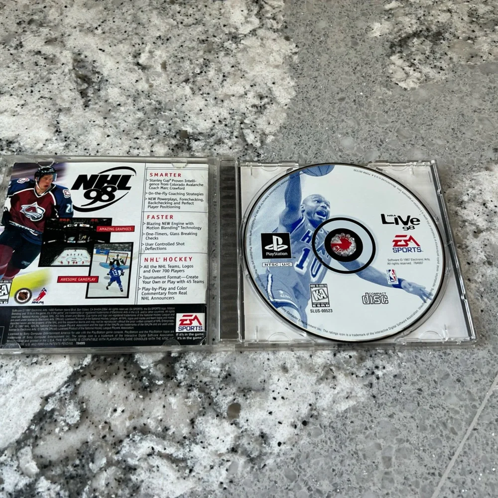 NBA Live 98 (Sony PlayStation 1, 1997) with original instructions